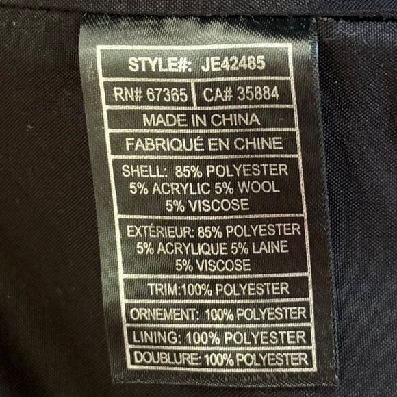 Jack BB Dakoda Rydell Buffalo Wool Blend Plaid Black Red Jacket Faux Collar Med - Picture 13 of 14